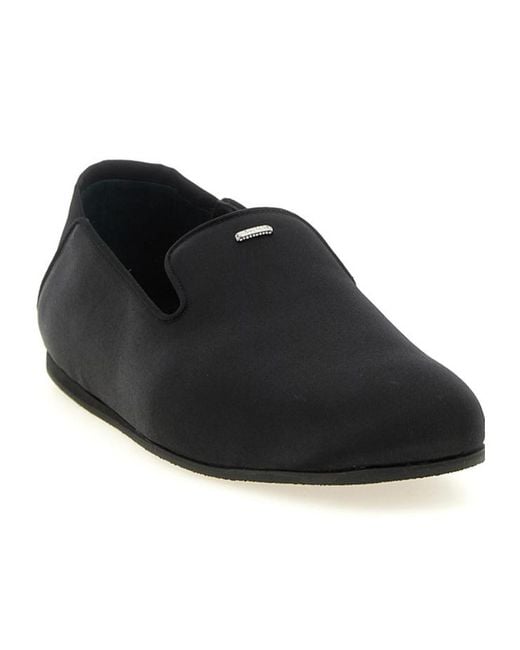Giuseppe Zanotti Black Flat Loafers for men