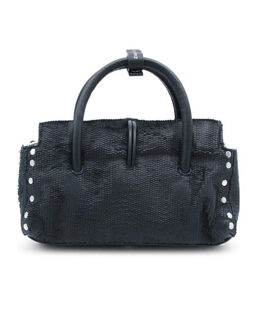 Zanellato Black Turnlock Shoulder Bag