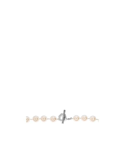 Marni White Embellished Necklace