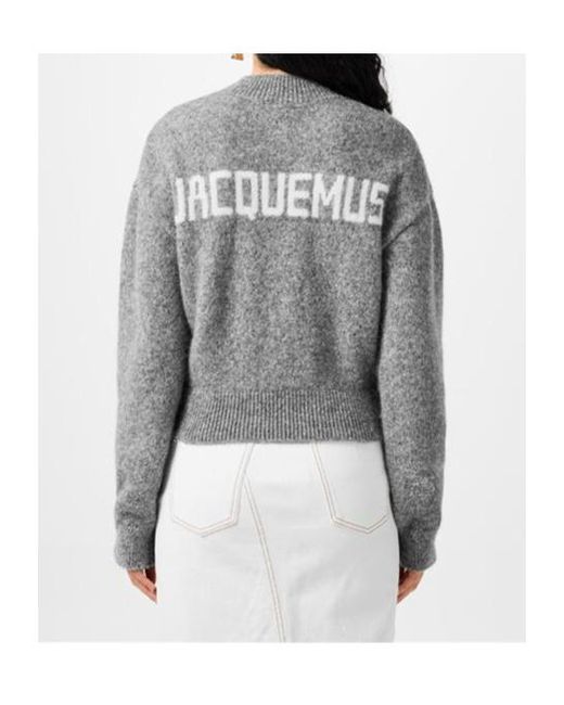 Jacquemus Gray Logo Jumper