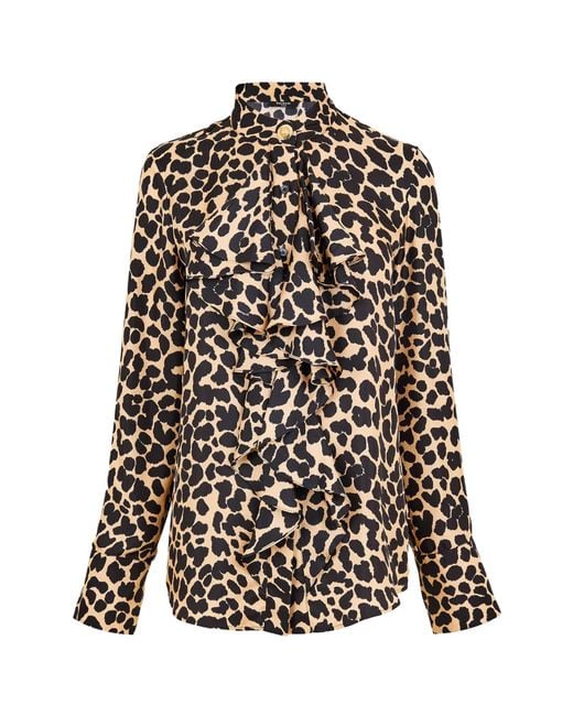 Balmain Black Patterned Long-Sleeve Shirt