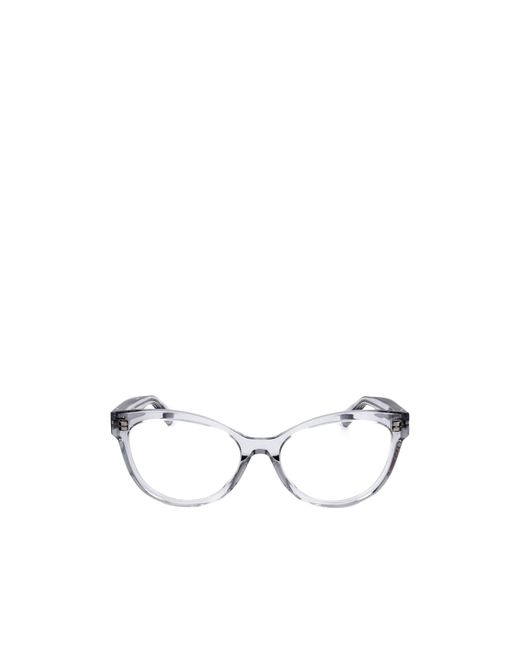 Moncler White Eyewear Cat-Eye Frame Glasses