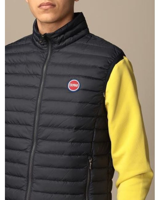 Colmar Blue Quilted Down Gilet for men