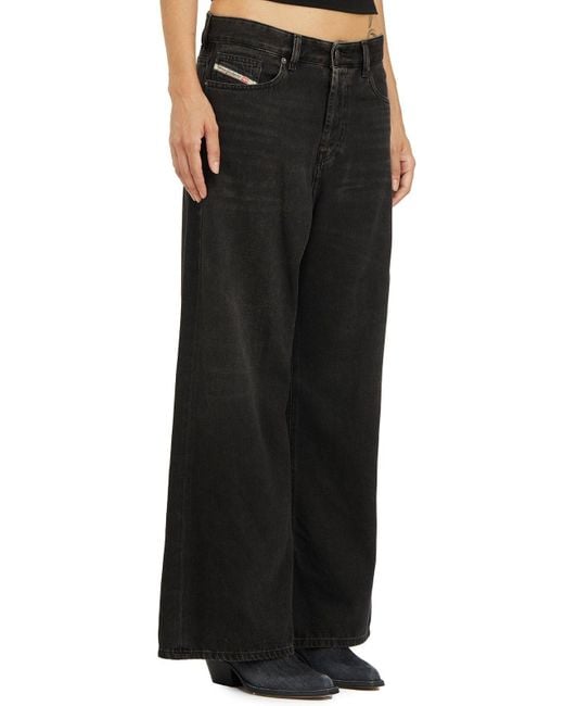 DIESEL Women's Black 1996 D-Sire Wide-Leg Jeans wide-leg jeans