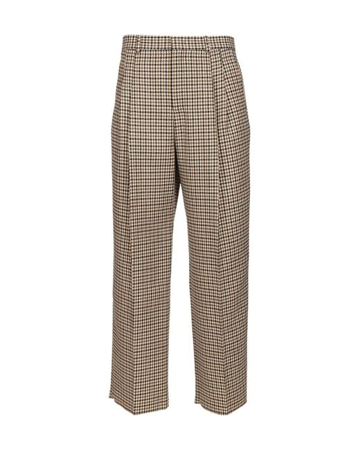 Emporio Armani Gray Pleated Wide-Leg Trousers for men