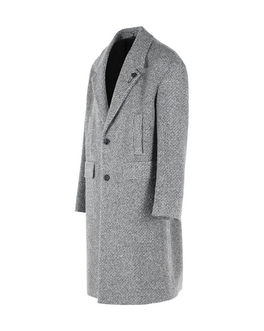 Lardini Gray Blend Coat for men