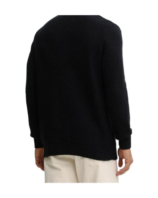 Barbour Black Casey Cable-Knit Sweater for men