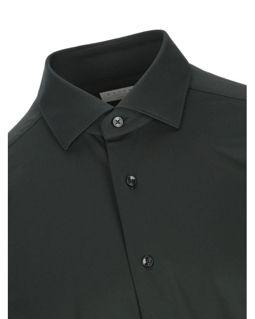 Xacus Black Classic Long-Sleeve Shirt for men