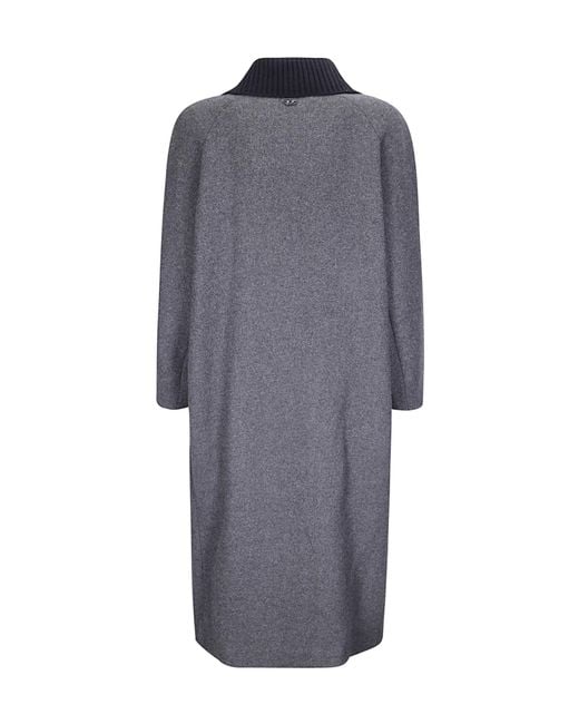 DIESEL Gray Single-Breasted Coat