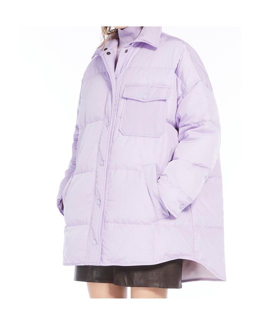 Weekend by Maxmara Purple Long-Sleeved Down Jacket