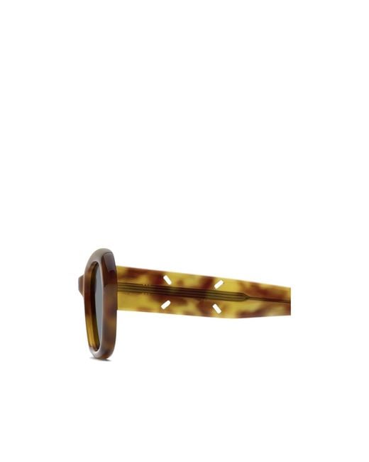Maison Margiela White Rectangle-Frame Sunglasses