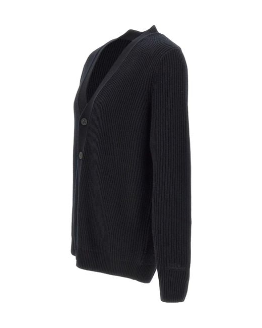 Mc2 Saint Barth Blue Herrison Ribbed Cardigan for men