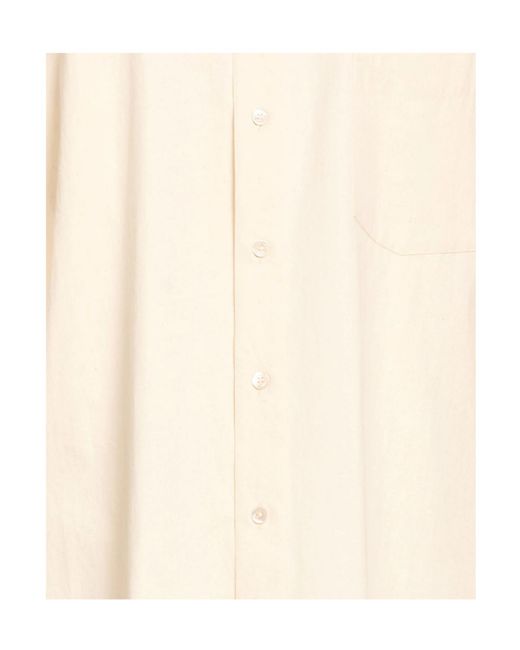 Maison Margiela White Solid Colour Shirts