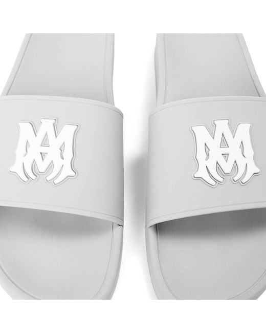 Amiri White Ma Pool Slide Sn64 for men