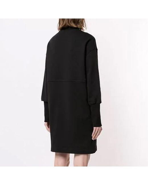 MSGM Black Round Neck Dress