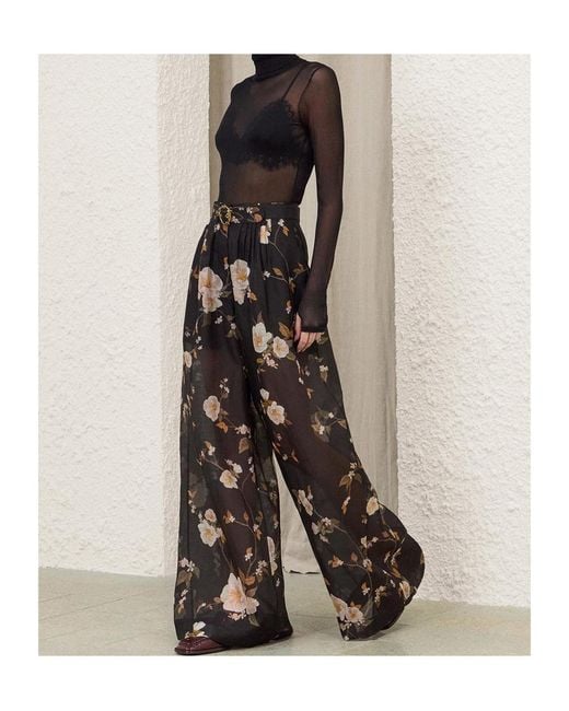 Zimmermann Black Ascent Pleat Pant