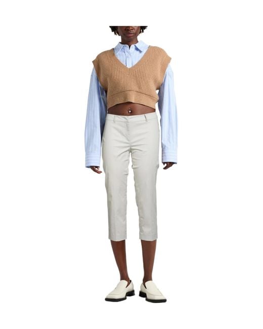 Weekend by Maxmara White Straight-Leg Trousers