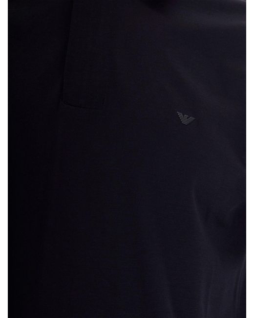 Emporio Armani Blue Slim Logo Polo Shirt for men