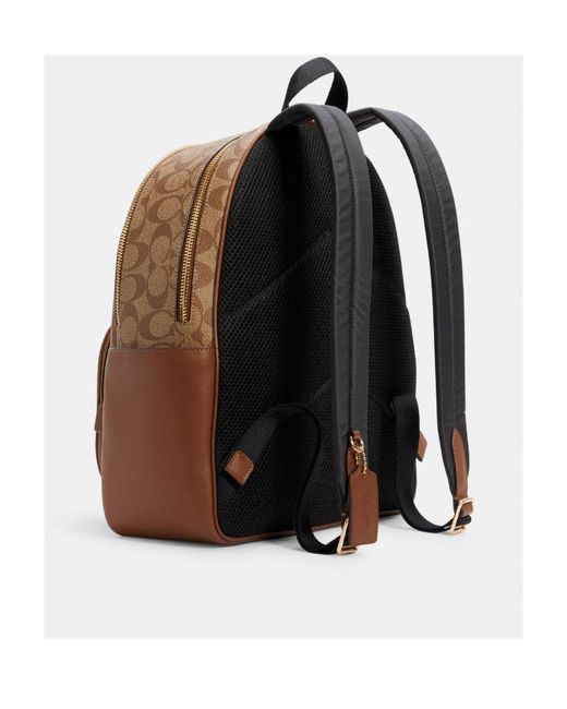 COACH Brown Classic Logo Backpack