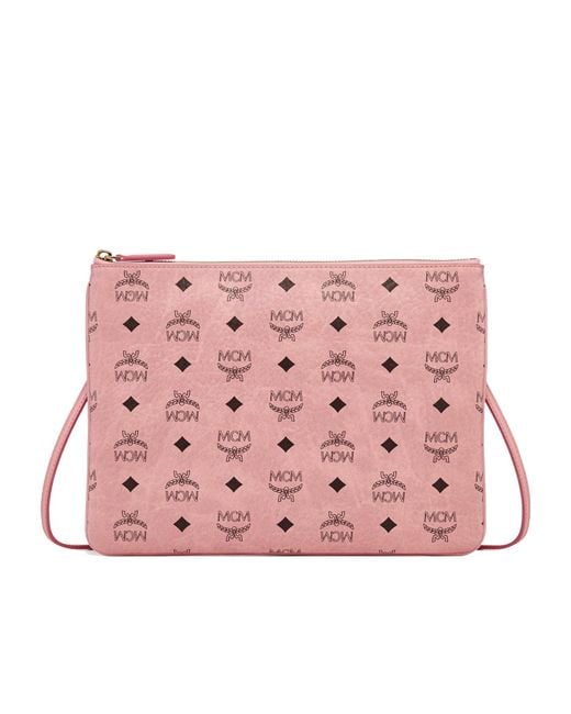 MCM Pink Visetos Pouch