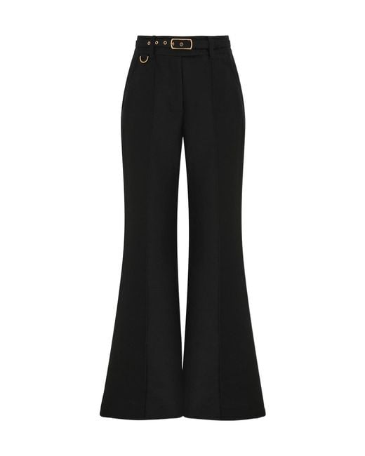 Zimmermann Black Hypnotic Flare Trousers