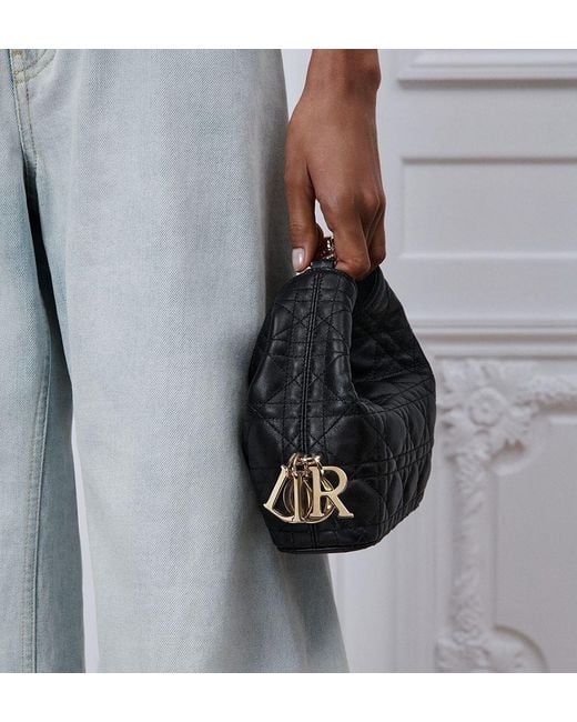 Dior Black Mini Toujours Hobo Bag