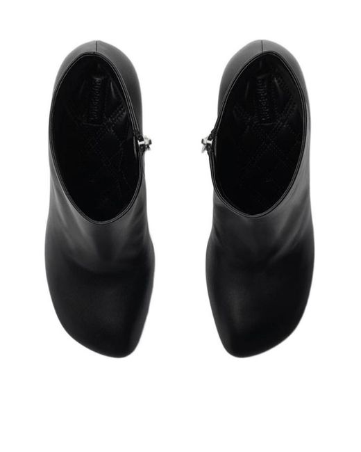 シューズ・サンダルその他 Burberry Black leather Baby boot Burberry Baby Side-Zip Ankle Boots in Black | Lyst