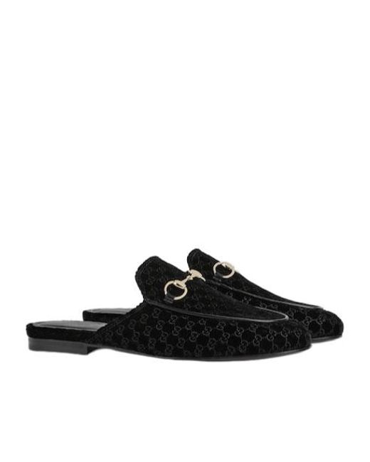Gucci Black Princetown Slipper