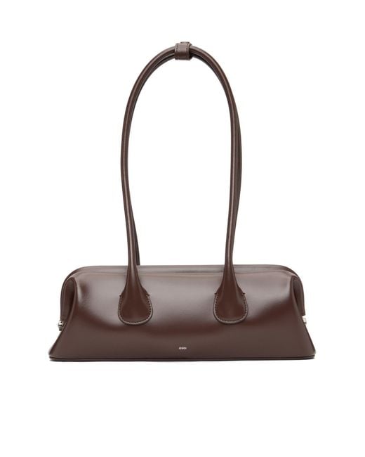 OSOI Brown Boat Wide Mini Shoulder Bag
