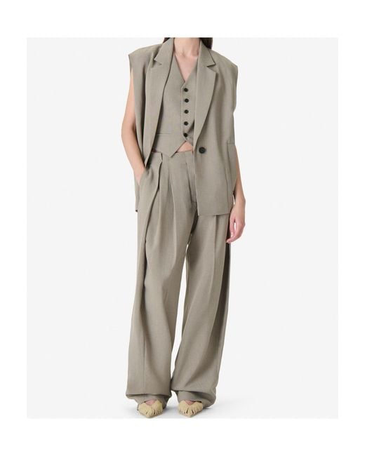 IRO Brown Soledad Sleeveless Blazer