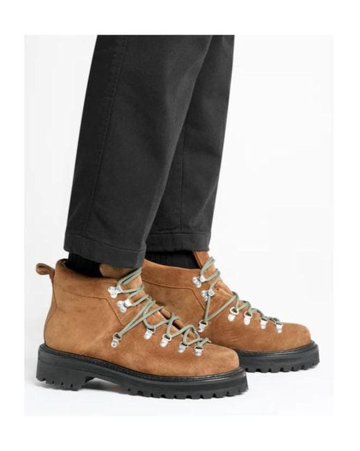 G.H.BASS Brown Suede Hiking Boots for men