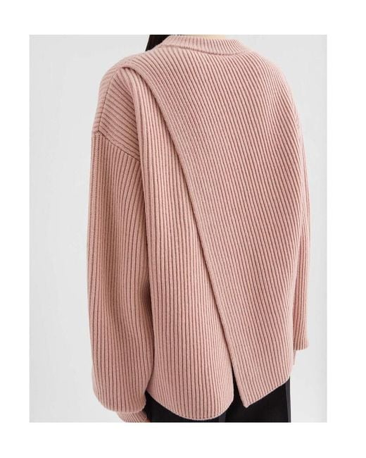 Jil Sander Pink Midweight Crew-Neck Jumper