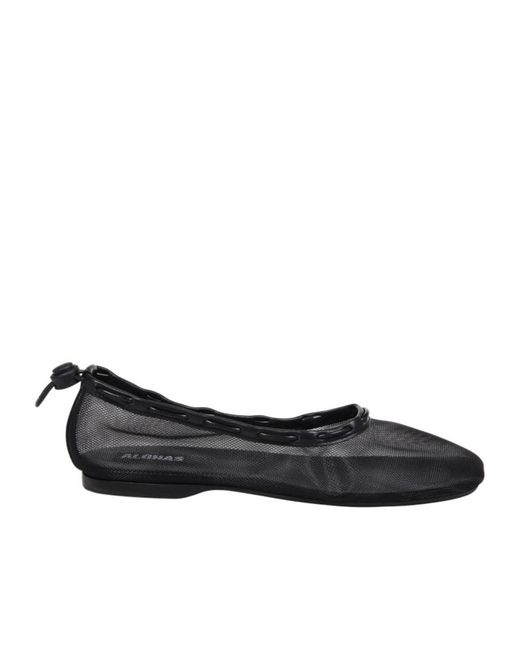 Alohas Black Gill Ballerinas