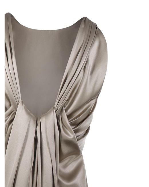 Max Mara Multicolor Pianoforte Azoto Draped Gown
