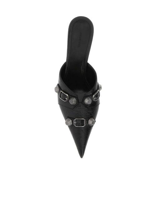 Balenciaga Black Cagole Pointed Toe Mules