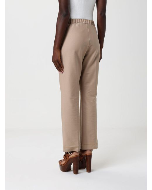Max Mara Natural Elastic Waist Casual Pants