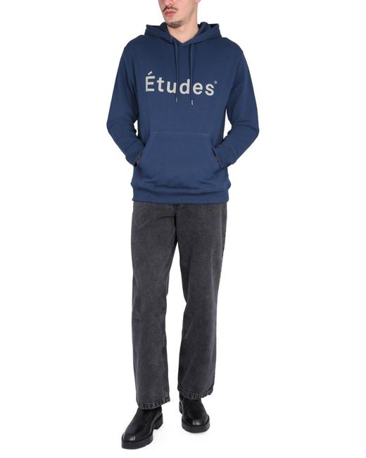 Etudes Studio Black Mid-Rise Straight-Leg Jeans for men