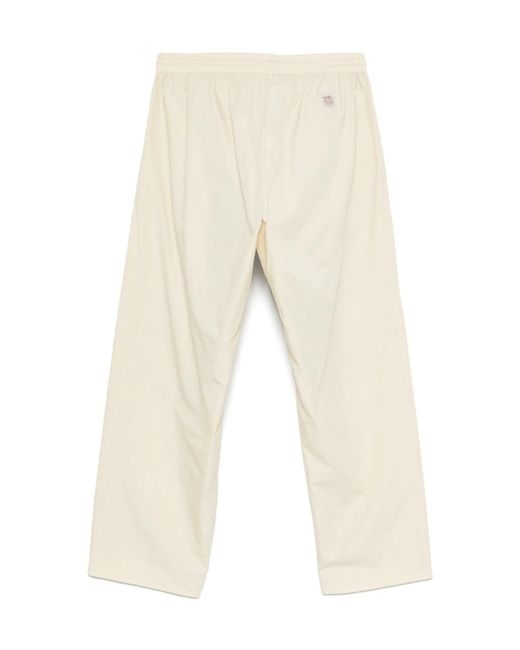 RANRA White Drawstring Casual Pants for men