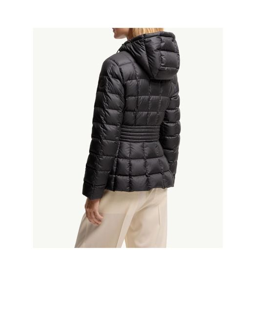 Moncler Black Engoulevent Square Quilted Hooded Short Padded Jacket