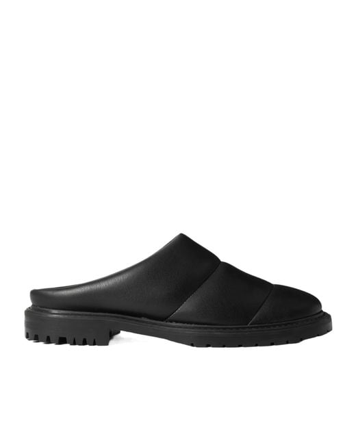 Staud Black Astro Flt Pmp Rtoe Mle Pdded Vegan