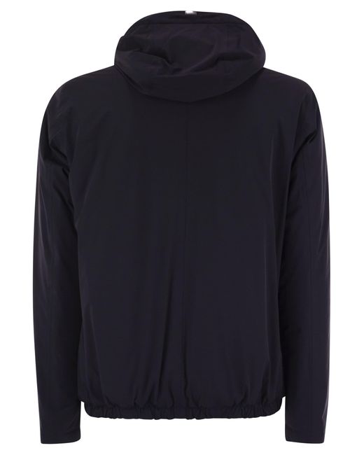 Herno Black Hooded Casual Jacket for men