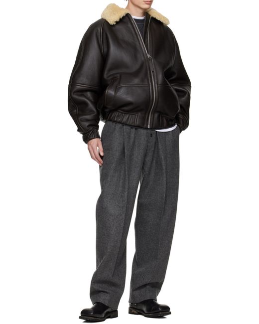 Jacquemus Black The Bombardier Zip-Up Jacket for men