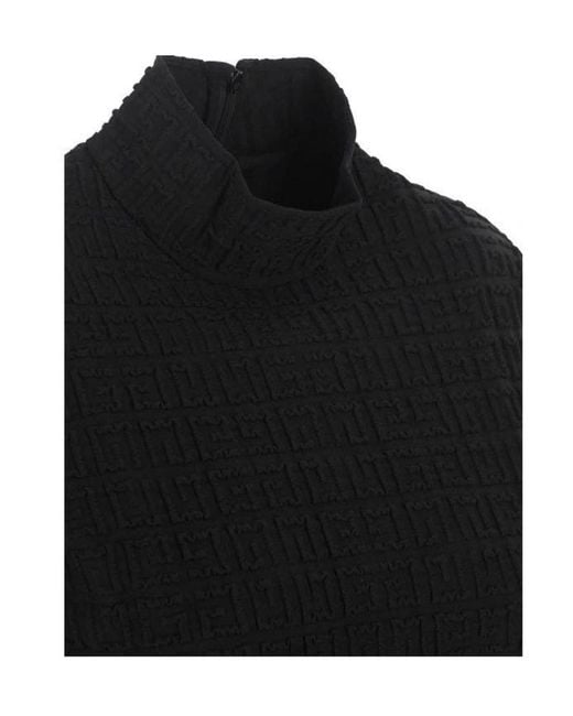 Givenchy Black 4G Jacquard High-Neck Jumper