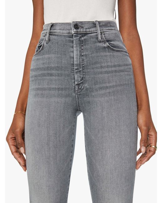 Mother Blue Weekender Skimp High-Rise Flared Jeans