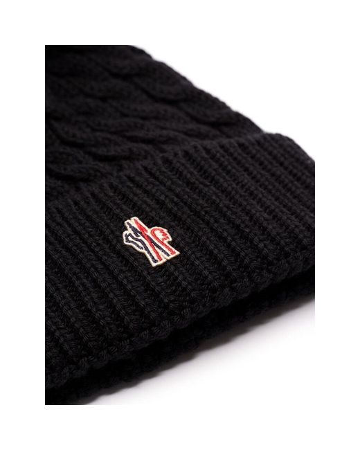 Moncler Black Logo Hat