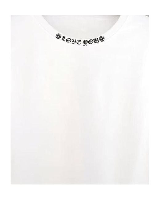 Chrome Hearts White Crew Neck Sweatshirt for men