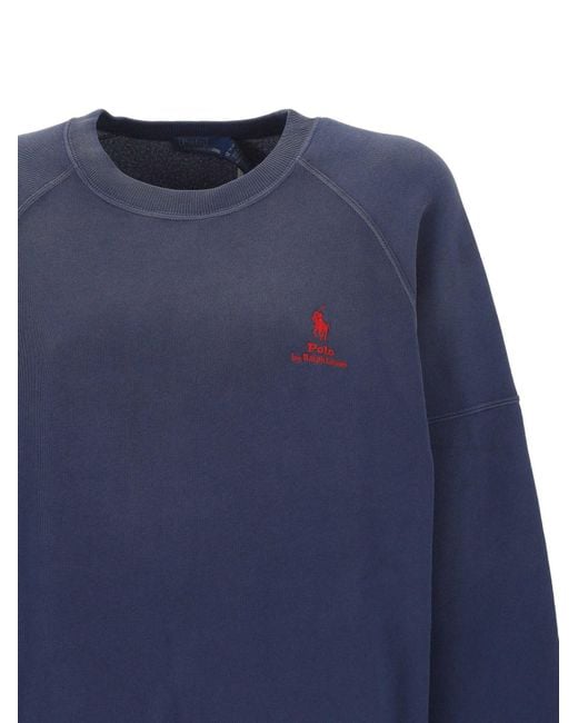 Polo Ralph Lauren Blue Logo Crewneck Sweatshirt