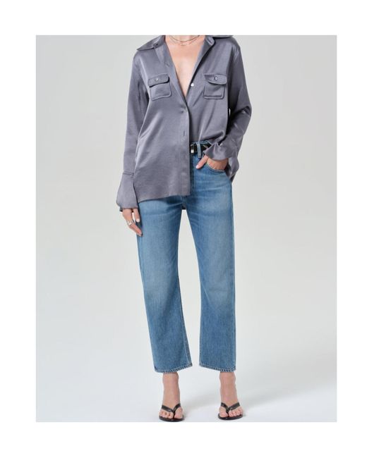 Citizens of Humanity Blue Winslow Boyfriend-Fit Jeans