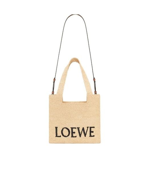 Loewe Natural Logo Embroidered Medium Tote Bag