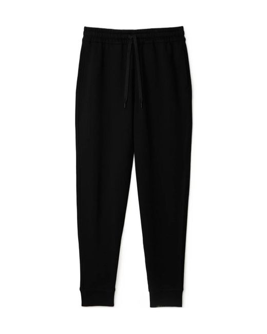 Burberry Black Logo Tight Sweatpants